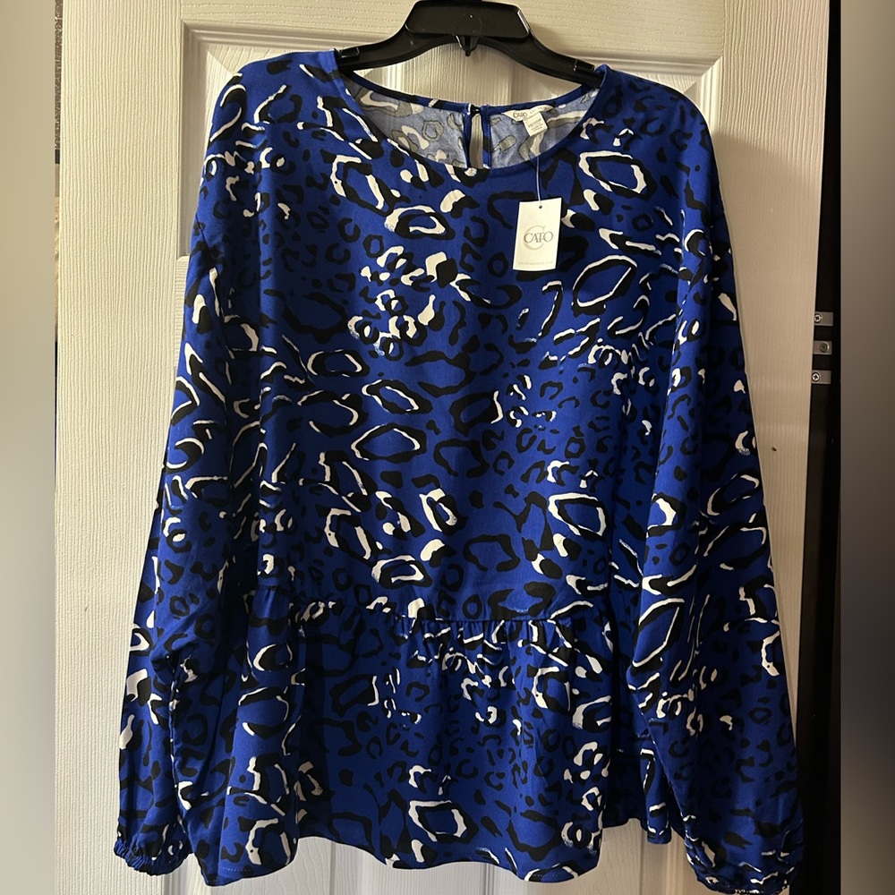 NWT Women Plus 18/20 Peplum Top